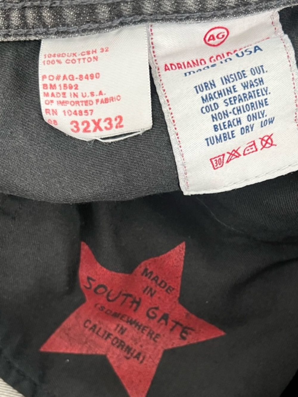 AG Adriano Goldschmied Protege Jeans Men’s Tag 32x32 (Actual 32x30) Gray - Picture 11 of 12